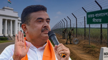 বাংলাদেশ সীমান্তে কৃষকদের বিক্ষোভের মুখে শুভেন্দু সরকার ও বিএসএফ 