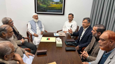 তারেক রহমানকে গুলশান কার্যালয়ে গিয়ে সমবেদনা জানালেন জামায়াত আমির