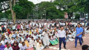 তিন দাবিতে শহীদ মিনারে প্রাথমিক শিক্ষকদের মহাসমাবেশ চলছে