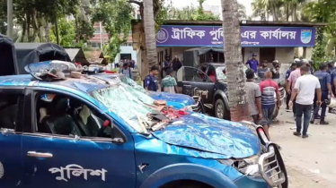ভাঙ্গায় ইউএনও কার্যালয়ে ভাঙচুর-অগ্নিসংযোগ, থানা ঘেরাও