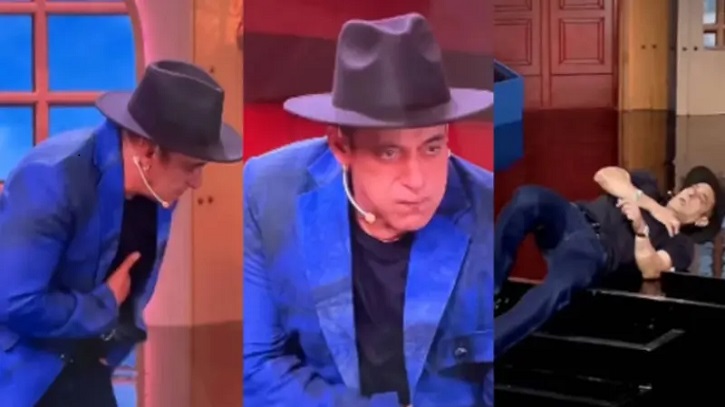 বুক চেপে ধরে মঞ্চেই ঢলে পড়লেন সালমান খান