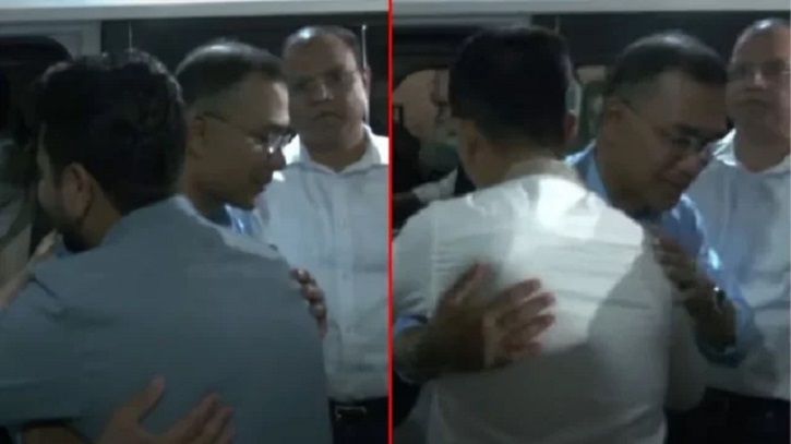 নাহিদ-সারজিসকে বুকে টেনে নিলেন তারেক রহমান