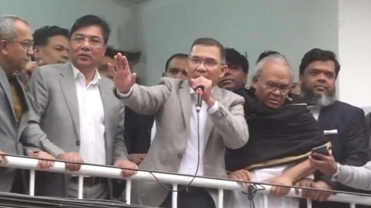 দেড়যুগ পর বিএনপির কেন্দ্রীয় কার্যালয়ে তারেক রহমান