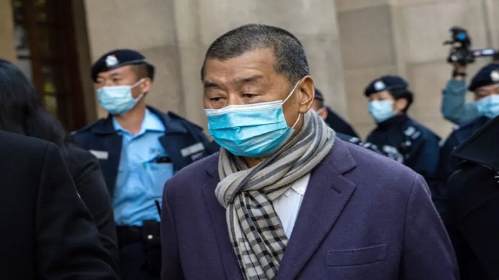 হংকংয়ে গণতন্ত্রপন্থী মিডিয়া টাইকুন জিমি লাই-এর ২০ বছরের জেল