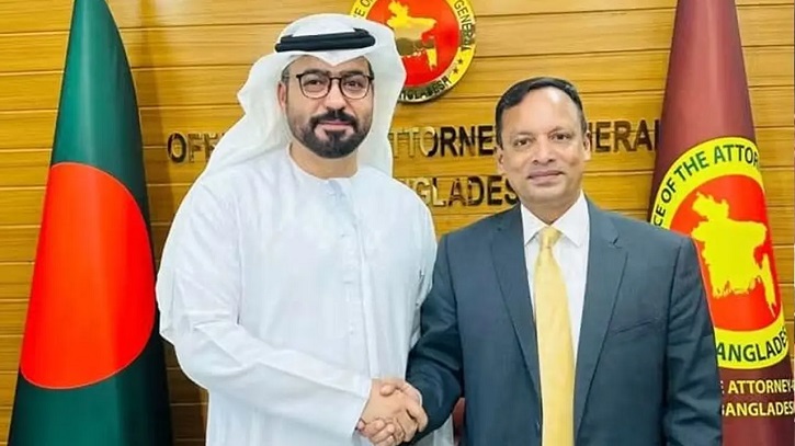 অ্যাটর্নি জেনারেলের সঙ্গে ইউএই রাষ্ট্রদূতের সাক্ষাৎ