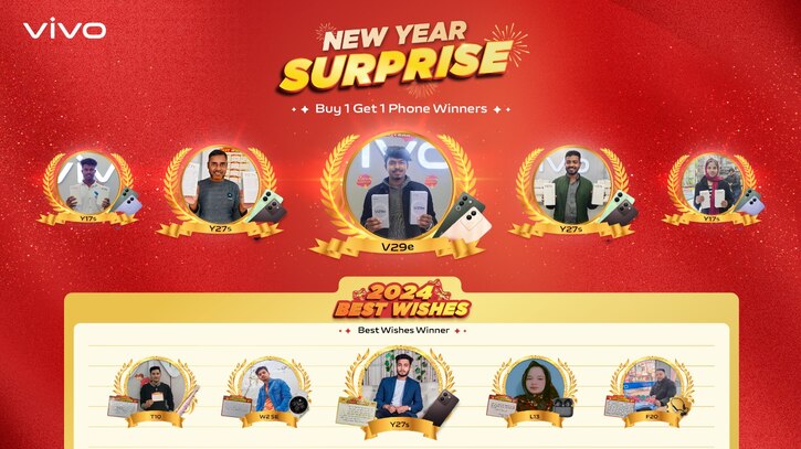 সারপ্রাইজ অফারে ১৩ জন পেলেন ভিভোর স্মার্টফোন সারপ্রাইজ অফারে ১৩ জন পেলেন ভিভোর স্মার্টফোন
