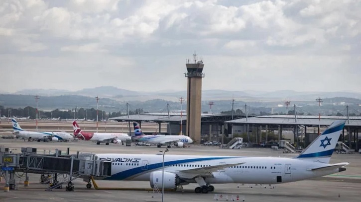 ইসরায়েলের বেন গুরিয়ন বিমানবন্দরে ইরানের ক্ষেপণাস্ত্র হামলা