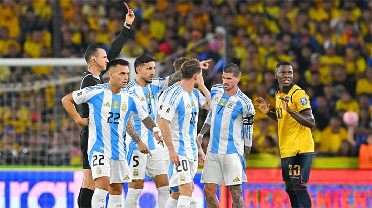 বিশ্বকাপ বাছাইয়ের শেষ ম্যাচে আর্জেন্টিনার হার
