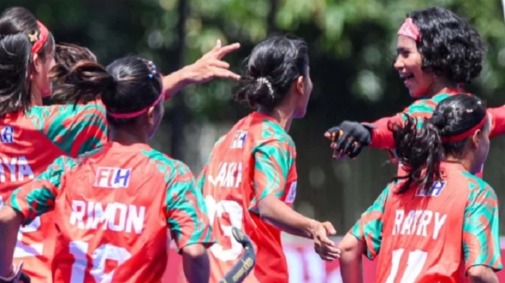 উজবেকিস্তানকে ৩-২ গোলে হারিয়ে ঐতিহাসিক জয় নারী হকি দলের