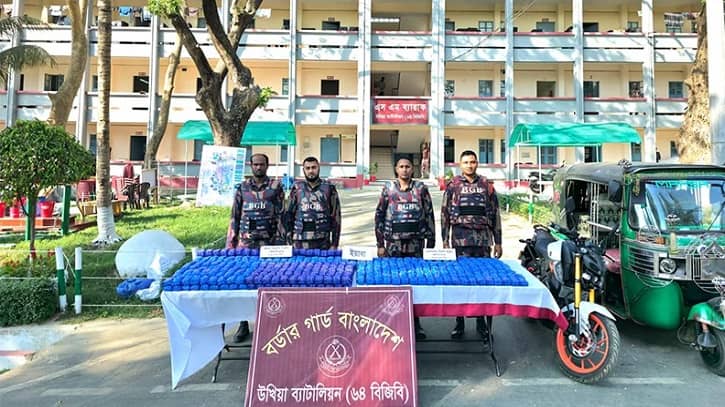 টেকনাফ সীমান্তে চোরাকারবারি-বিজিবির গোলাগুলি, ৯ লাখ ৮০ হাজার ইয়াবা উদ্ধার