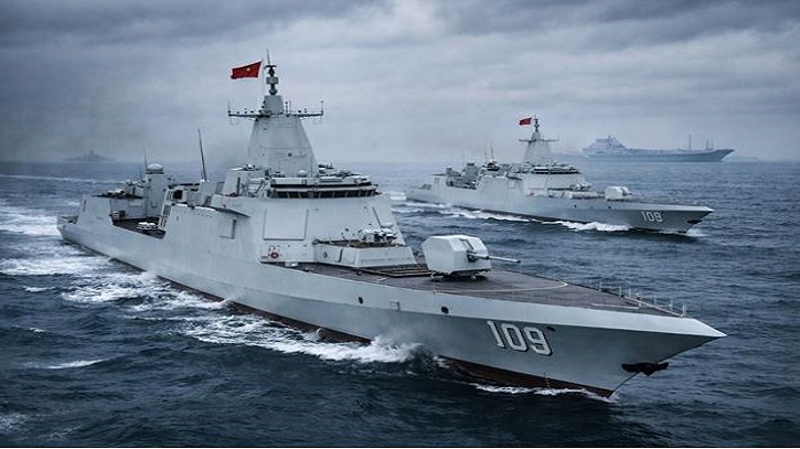 চীনের মিসাইল বিধ্বংসী যুদ্ধজাহাজ আনছিংয়ের সফল মহড়া