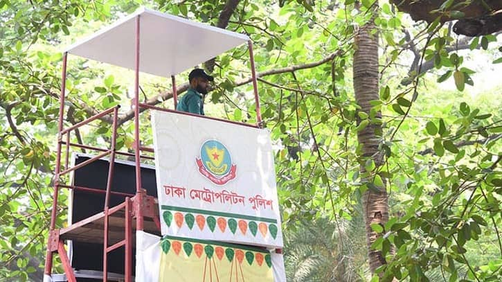 ওয়াচ টাওয়ার-ড্রোন দিয়ে বর্ষবরণ অনুষ্ঠানের পর্যবেক্ষণ