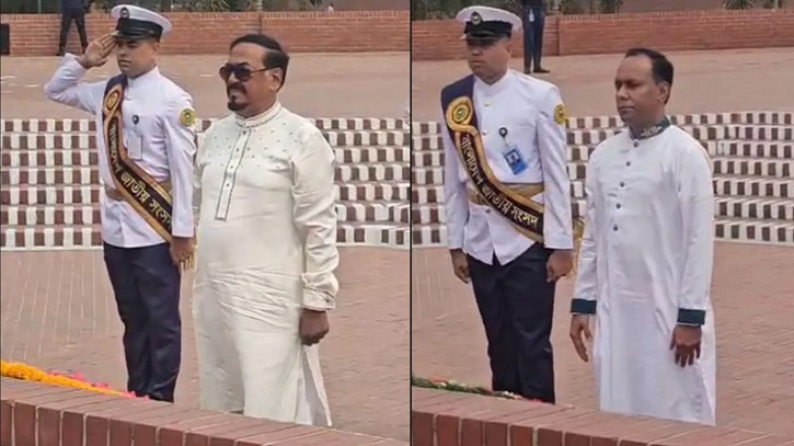 জাতীয় স্মৃতিসৌধে নবনির্বাচিত স্পিকার ও ডেপুটি স্পিকারের শ্রদ্ধা