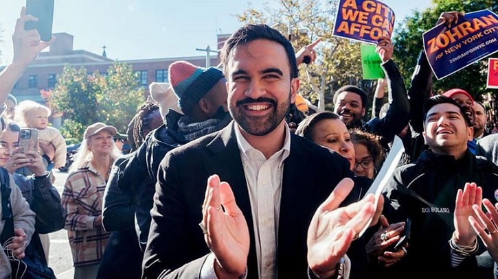 নিউইয়র্কের প্রথম মুসলিম মেয়র পদে মামদানির ঐতিহাসিক বিজয়