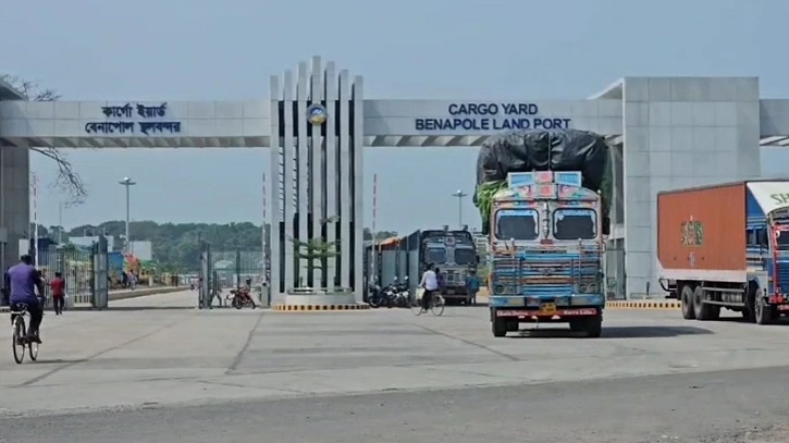 বেনাপোল বন্দরে আমদানি-রপ্তানি শুরু