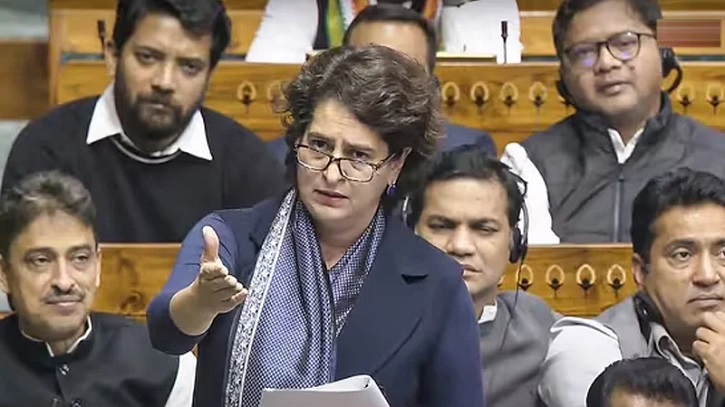 সংসদে প্রথম ভাষণ প্রিয়াঙ্কার, আক্রমণ বিজেপি সরকারকে সংসদে প্রথম ভাষণ প্রিয়াঙ্কার, আক্রমণ বিজেপি সরকারকে