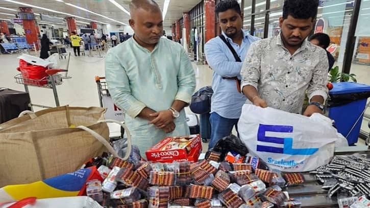 শাহজালালে বিপুল পরিমাণ মাদক জব্দ শাহজালালে বিপুল পরিমাণ মাদক জব্দ