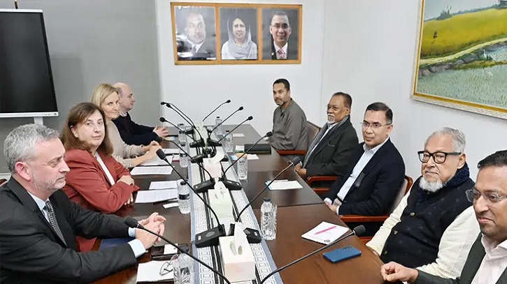 তারেক রহমানের সঙ্গে ইইউর প্রতিনিধি দলের বৈঠক